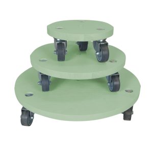 Tetbury Green painted round pot stand set