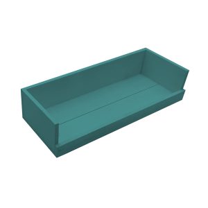 Turquoise Painted Drop Front Tray 375x145x80