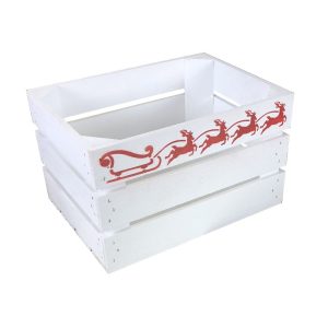 White Christmas Eve Box Crate 300x370x250 rear