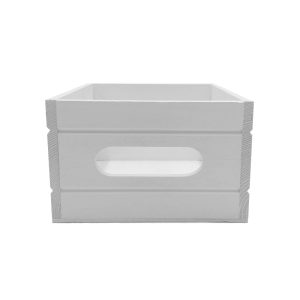 White Painted Condiment Box 216x166x103 end view