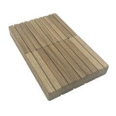 oak ticket holder with vertical slot 100x25x25 10 pack