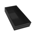 B1/3 Ribbed Black Oak Trolley Stacker Box without insert 398x212x80