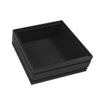 B1/6 Ribbed Black Oak Trolley Stacker Box 212x199x80