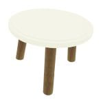 Burleigh Cream Topped Oak Milking Stool 290Dx210
