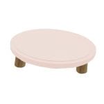 Cherington Pink Topped Oak Milking Stool 290Dx70