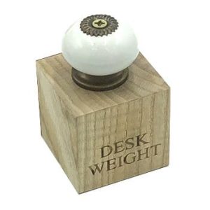 white handled oak desk weight 55x55x55