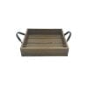 Looped Handle Rustic Tray 250x250x53 side view
