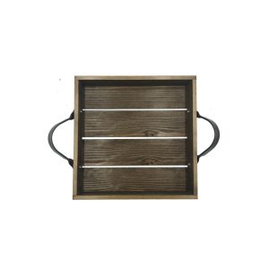 Looped Handle Rustic Tray 250x250x53 top view