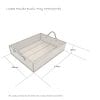 Looped Handle Rustic Tray 375x290x80 schematic