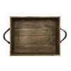 Looped Handle Rustic Tray 375x290x80 top view