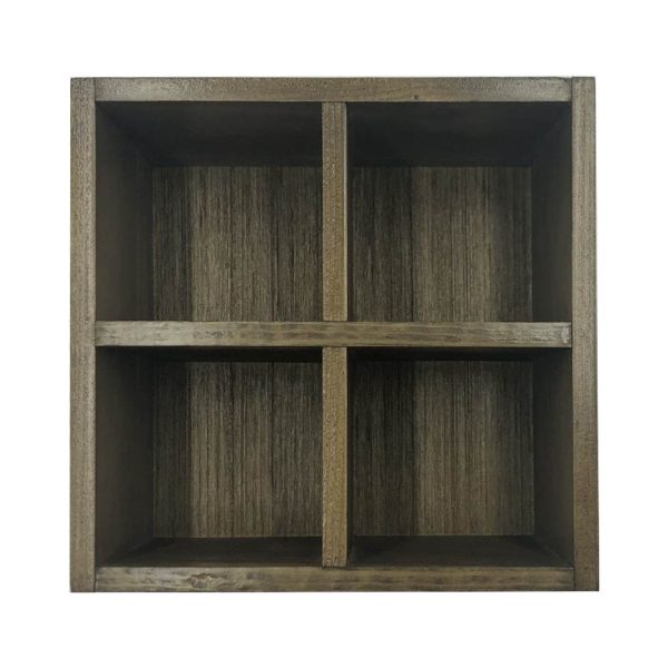 Rustic Brown Rustic Cutlery and Condiment Holder 180x180x103 top view Rustic Brown Rustic Cutlery and Condiment Holder 180x180x103 top view