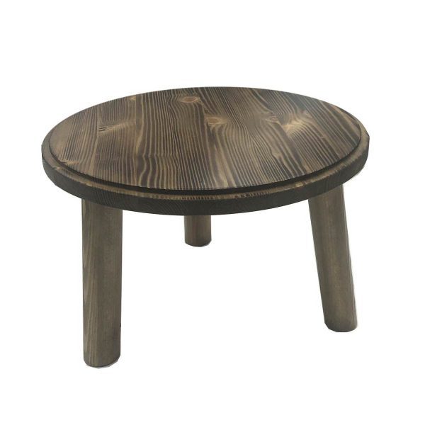 Scorched Pine Milking Stool 305Dx210