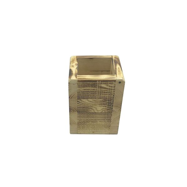 scorched Painswick cutlery holder 110x110x145 side view scorched Painswick cutlery holder 110x110x145 side view