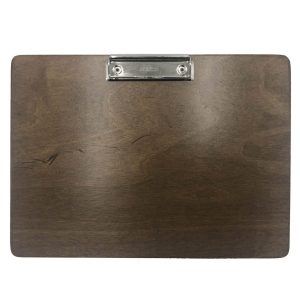 A4 Landscape Rustic Brown Ply clipboard with clip 320x230x6