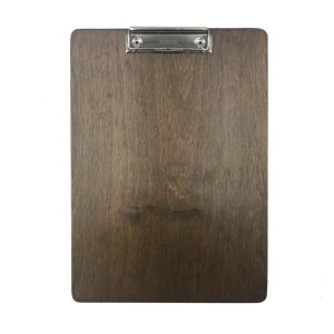 A4 Portrait Rustic Brown Ply clipboard with clip 230x320x6