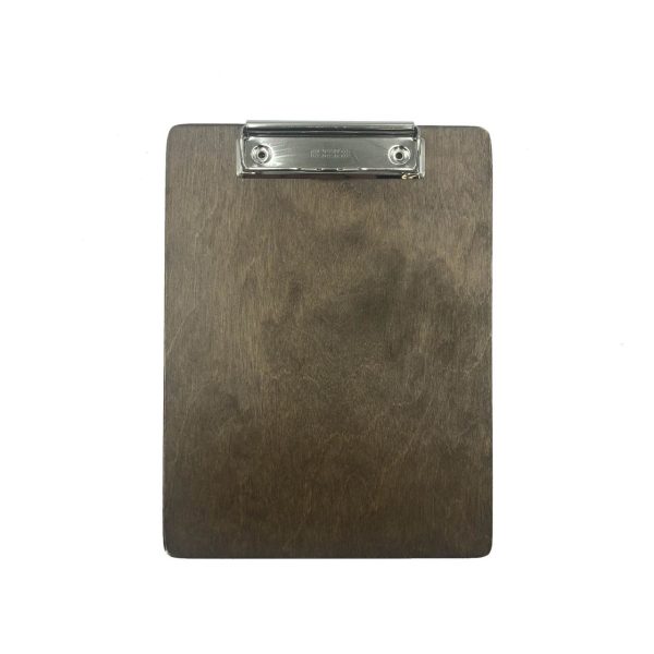A5 Portrait Rustic Brown Ply clipboard with clip 175x230x6