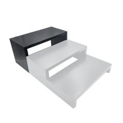 Black Painted Square Pine Riser 350x180x180 in set