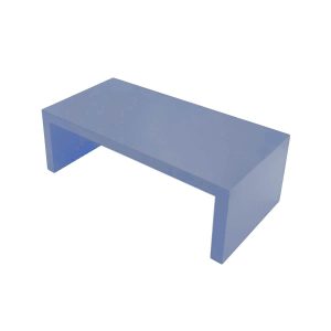Kingscote Blue Painted Square Pine Riser 350x180x120