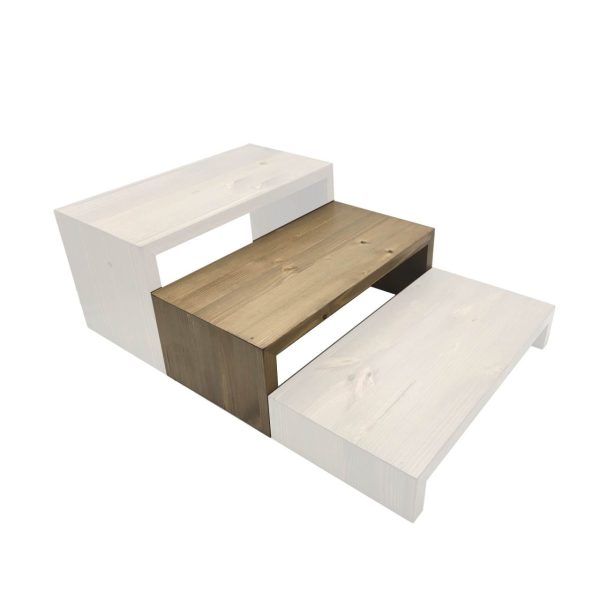 Light Oak Rustic Pine Square Riser 350x180x120 in set Light Oak Rustic Pine Square Riser 350x180x120 in set