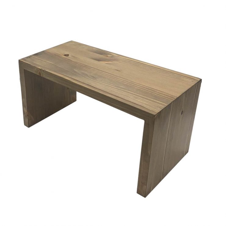 Light Oak Pine Square Bridge Riser 350x180x180 | Ligneus UK