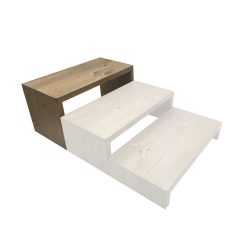 Light Oak Rustic Pine Square Riser 350x180x180 in set