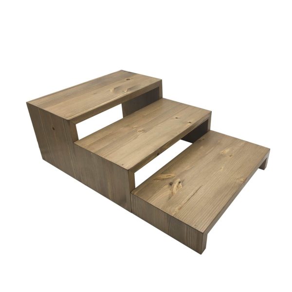 Light Oak Rustic Pine Square Riser set Light Oak Rustic Pine Square Riser set
