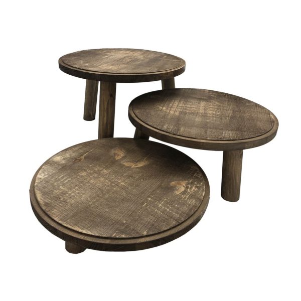 Rustic Painswick Milking Stool Set Rustic Painswick Milking Stool Set