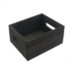 Dark Brown Rustic Condiment Box 216x166x103