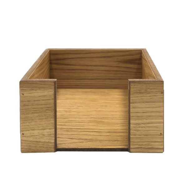 oak veneered napkin holder 200x200x100 front view oak veneered napkin holder 200x200x100 front view