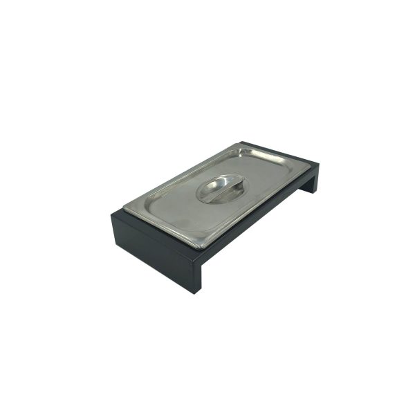 B1-3 Black Oak GN 1-3 Riser 370x183x60 with gastronorm and lid B1-3 Black Oak GN 1-3 Riser 370x183x60 with gastronorm and lid