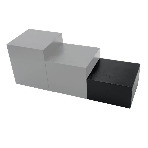 Black Painted Pine Block Riser 140x140x80 in set Black Painted Pine Block Riser 140x140x80 in set