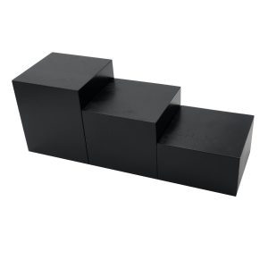 Black Painted Pine Block Riser Set