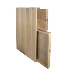 Oak chopping board and tray unit 68x411x688