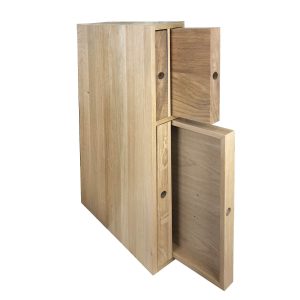 Oak double chopping board and tray unit 118x411x688 in situ O&B