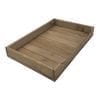 Rustic Brown Rustic Curved Drop Front Tray 530x343x70