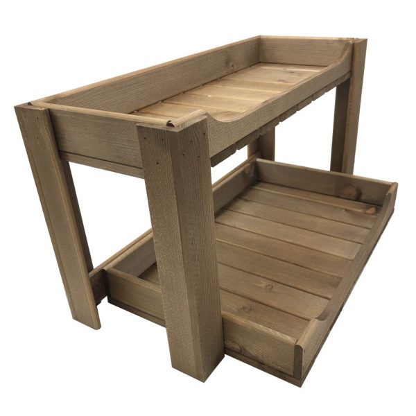 Rustic Brown Rustic Slatted Beverage Station 645x370x345 Rustic Brown Rustic Slatted Beverage Station 645x370x345