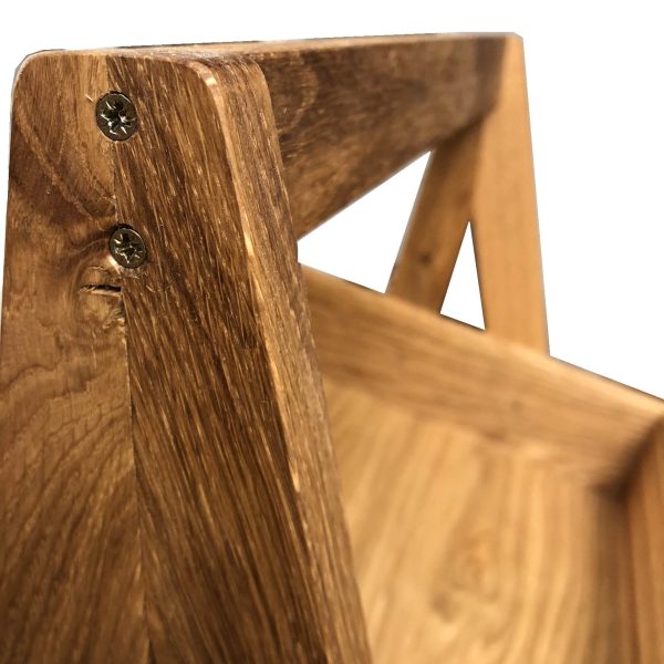 2-Tier Slanted Oak A-Frame Display Stand 410x310x650 detail 2-Tier Slanted Oak A-Frame Display Stand 410x310x650 detail