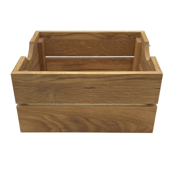GN1/2 Gastronorm Oak Crate 353x293x175 side view GN1/2 Gastronorm Oak Crate 353x293x175 side view
