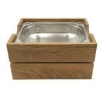 GN1/2 Gastronorm Oak Crate Display Unit 353x293x175 | Ligneus UK