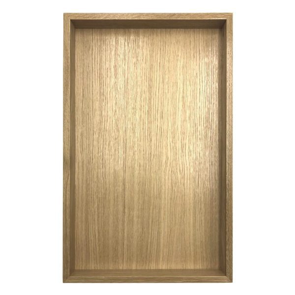 Oak Cake & Sandwich Tilted Riser 490x300x109 plan view Oak Cake & Sandwich Tilted Riser 490x300x109 plan view