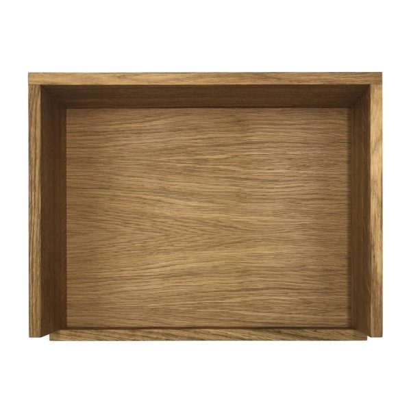 Oak Drop Front Tray 375x290x80 top view Oak Drop Front Tray 375x290x80 top view