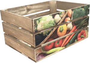 Printed Mixed Vegetable Crate Crate 500x370x250
