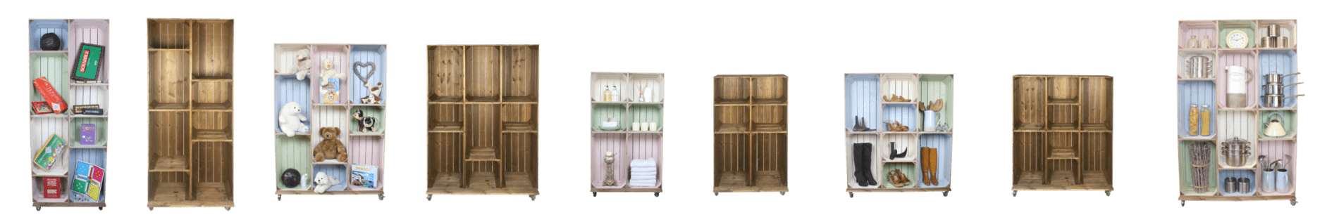 Crate Wall Displays