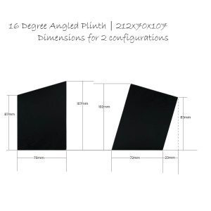 16 degree angled Plinth 212x70x107 height options 16 degree angled Plinth 212x70x107 height options