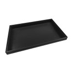 B1/1 Ribbed Black Oak Trolley Stacker Tray 636x398x40