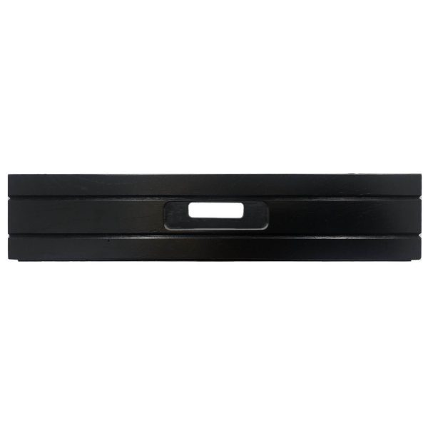 B2/3 Ribbed Black Oak Trolley Stacker Tray 425x398x80 end on B2/3 Ribbed Black Oak Trolley Stacker Tray 425x398x80 end on