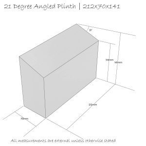 21 degree angled Plinth 212x70x141 Schematic