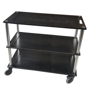 Bourton Long Black Oak Hospitality Trolley 1010x558x855