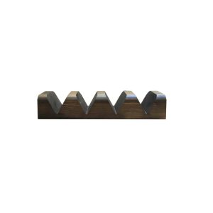 Dark Brown Redwood 4 slot taco holder 389x95x70 side view