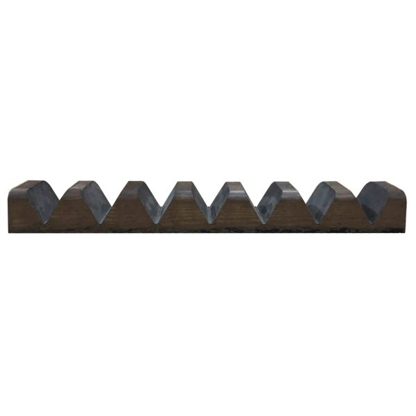 Dark Brown Redwood 7 slot taco holder 662x95x70 side view Dark Brown Redwood 7 slot taco holder 662x95x70 side view